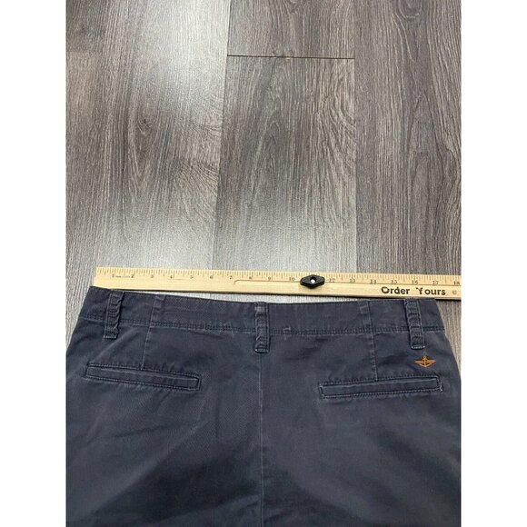 Dockers Mens Flat Front Cargo Shorts Size 34 Purple Grey Two Side Pockets - Picture 9 of 12